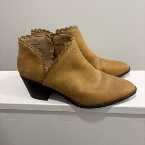 Tan booties
